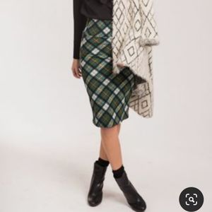 NWT Agnes & Dora plaid pencil skirt